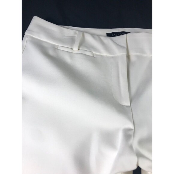 Talbots Petites White Curvy Trouser Wide Leg Flare Dress Pants Size 14 Petite - Picture 2 of 15